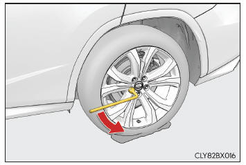 Wenn Sie einen defekten Reifen haben (Fahrzeuge mit Ersatzreifen) 