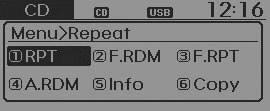 MENU: MP3-CD / USB