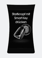 Startknopf mit Smart Key drücken