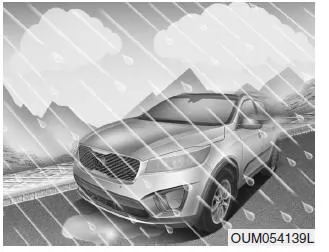 Fahren bei Regen