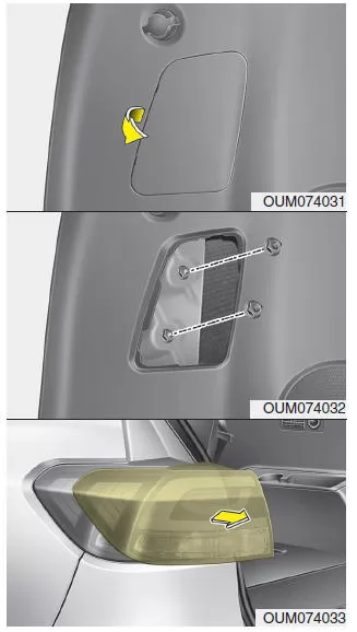 Glühlampen der hinteren Kombileuchten ersetzen