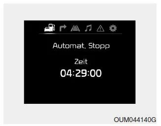 Autostop-Dauer
