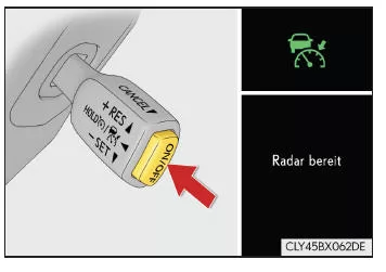 Dynamische Radar-Geschwindigkeitsregelung mit maximalem Drehzahlbereich 