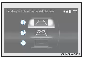 Monitor der Lexus-Einparkhilfe