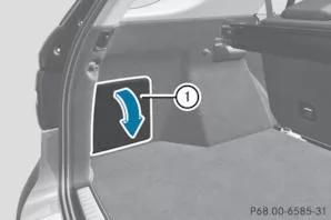 Serviceklappe öffnen und schließen 