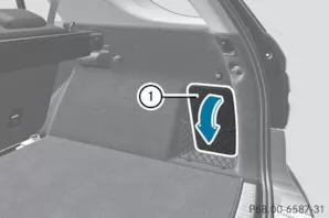 Serviceklappe öffnen und schließen 