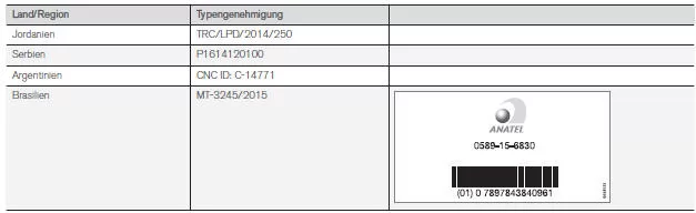 Typengenehmigung des Transponderschlüsselsystems