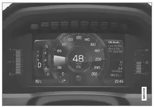 8-Zoll-Fahrerdisplay.