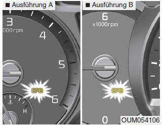 EPB-Störungsanzeige