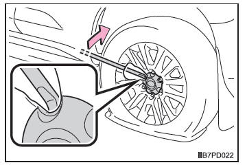 Wenn Sie eine Reifenpanne haben (Fahrzeuge mit Reserverad)