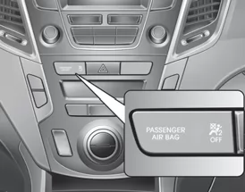 Kontrollleuchte Beifahrerairbag OFF
