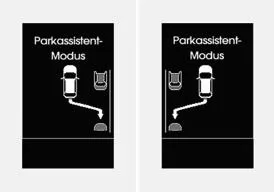 Parkassistent ein modus auswählen