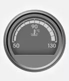 Motorkühlmittel-Temperaturanzeige