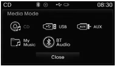 In den Media-Modus wechseln