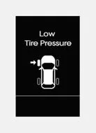 Geringer Reifenluftdruck-