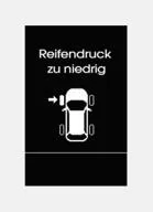 Geringer Reifenluftdruck-