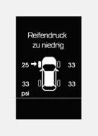 Reifendefekt-Positionsanzeige und Reifenluftdruckanzeige