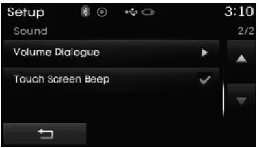 Touchscreen-Signalton