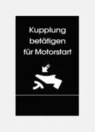 Kupplung betätigen für Motorstart