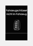 Fahrzeugschlüssel nicht im Fahrzeug