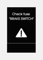 Sicherung BRAKE SWITCH prüfen