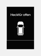 Hecktür offen