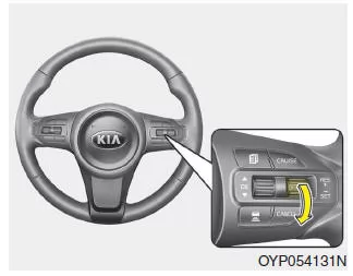Absenken der Tempomat-