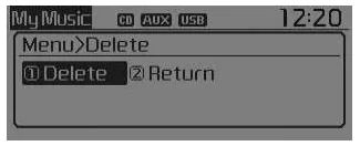 MENÜ: Modus "Meine Musik"