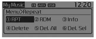 MENÜ: Modus "Meine Musik"