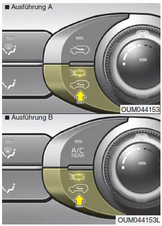 Frischluft-/Umluftschaltung