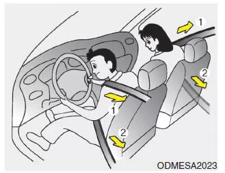 Sicherheitsgurte mit Gurtstraffern