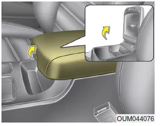 Staufach in der Mittelkonsole