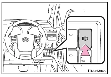 Schalter für die Scheinwerferreinigungsanlage
