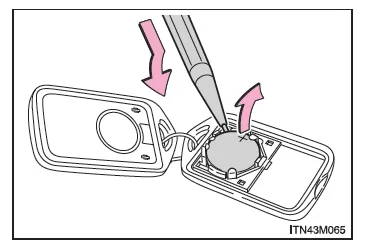 Batterie der Fernbedienung/des elektronischen Schlüssels