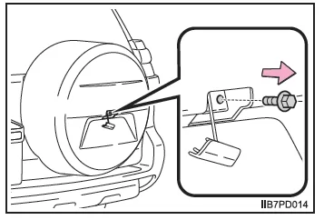 Wenn Sie eine Reifenpanne haben (Fahrzeuge mit Reserverad)