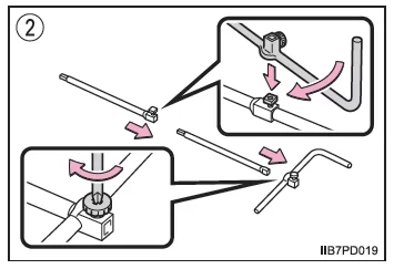 Wenn Sie eine Reifenpanne haben (Fahrzeuge mit Reserverad)