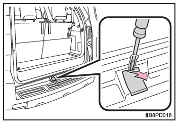 Wenn Sie eine Reifenpanne haben (Fahrzeuge mit Reserverad)