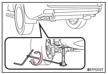 Wenn Sie eine Reifenpanne haben (Fahrzeuge mit Reserverad)