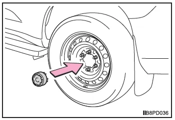 Wenn Sie eine Reifenpanne haben (Fahrzeuge mit Reserverad)