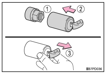 Wenn Sie eine Reifenpanne haben (Fahrzeuge mit Reserverad)