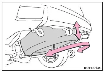 Wenn Sie eine Reifenpanne haben (Fahrzeuge mit Reserverad)