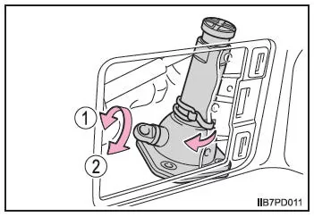Wenn Sie eine Reifenpanne haben (Fahrzeuge mit Reserverad)
