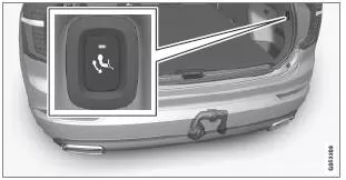 Anhängerzugvorrichtung ausklappen