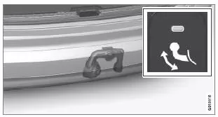 Anhängerkupplung einklappen