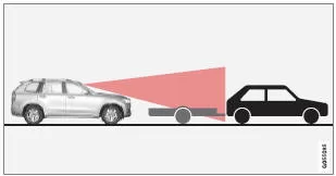 Niedriger Anhänger im Radarschatten