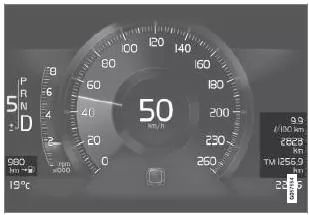 8-Zoll-Fahrerdisplay.