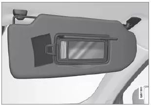 Make-up-Spiegel mit Beleuchtung und Kartenhalter