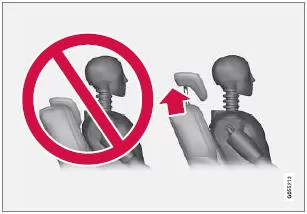 Kopfstütze in der zweiten Sitzreihe einstellen