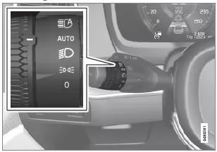 Drehring am Lenkradhebel