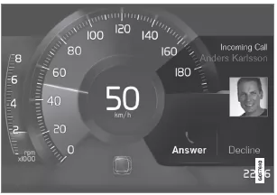 Meldung auf dem Fahrerdisplay